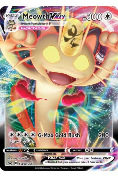 Meowth VMAX SWSH005 SWSH Black Star Promos