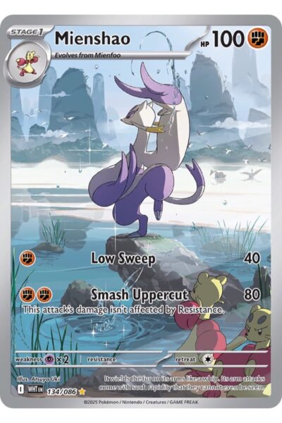 Mienshao 134/86 Illustration Rare fra White Flare, illustreret af Atsuya Uki.