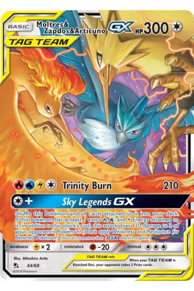 Moltres & Zapdos & Articuno-GX 44/68 Hidden Fates
