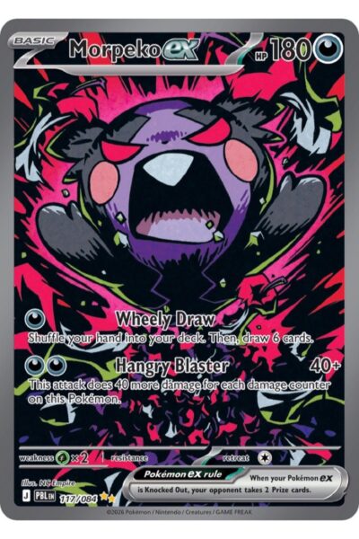 Morpeko ex 117/84 Special Illustration Rare fra Pitch Black, Mega Evolution-serien