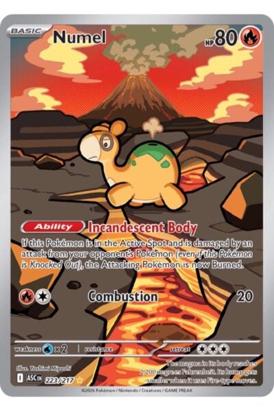 Numel 223/217 Illustration Rare fra Ascended Heroes, illustreret af Yoshimi Miyoshi