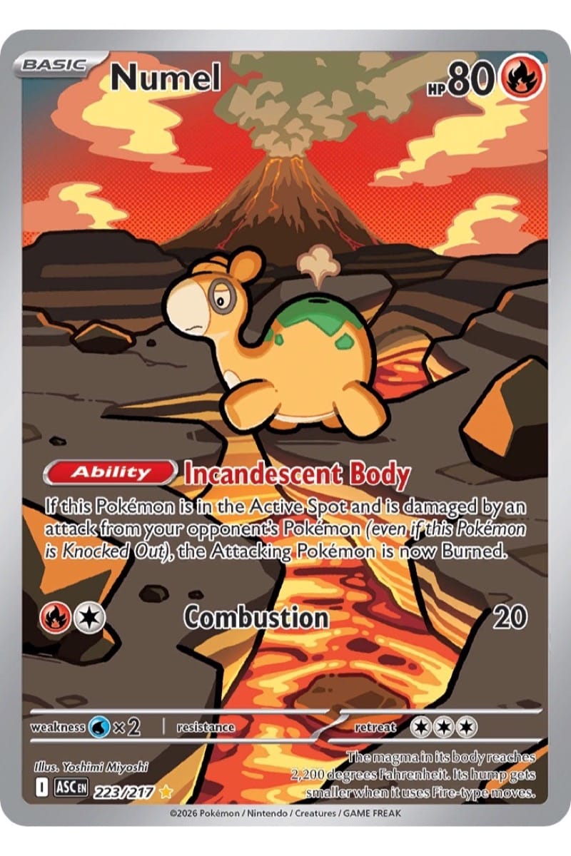 Numel 223/217 Illustration Rare fra Ascended Heroes, illustreret af Yoshimi Miyoshi