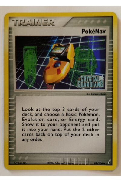 PokéNav, Item-kort nummer 83/100 fra EX Crystal Guardians, illustreret af Katsura Tabata