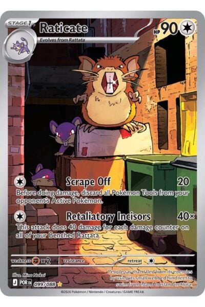 Raticate 99/88 Illustration Rare fra Perfect Order