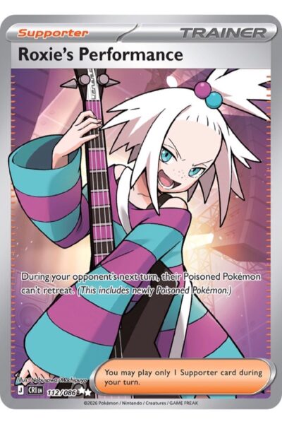 Roxie's Performance, Ultra Rare Supporter-kort nummer 112/86 fra Chaos Rising