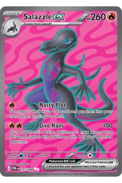 Salazzle ex 101/88 Ultra Rare fra Perfect Order