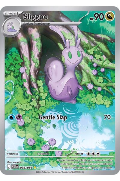 Sliggoo 95/86 Illustration Rare fra Chaos Rising med fuld-kunst artwork af aspara