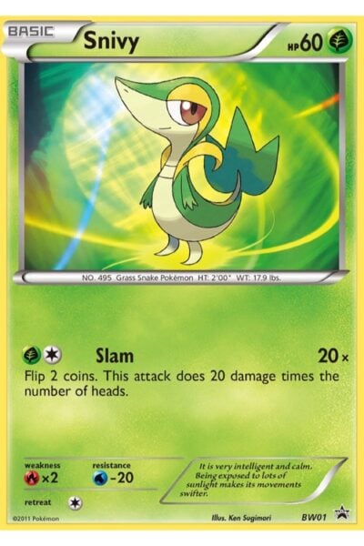 Snivy BW01 BW Black Star Promos