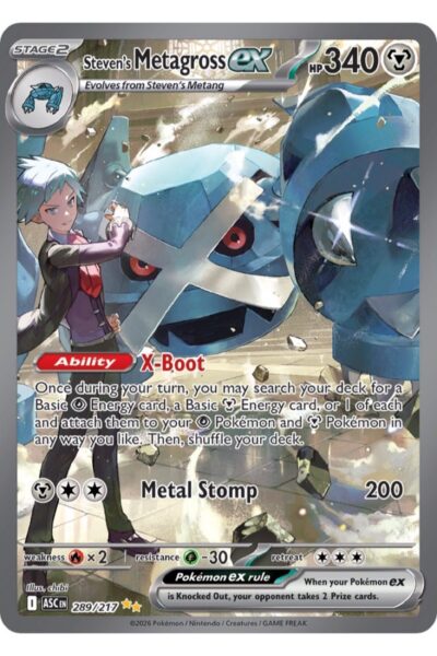 Steven's Metagross ex 289/217 Special Illustration Rare fra Ascended Heroes
