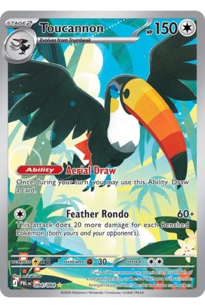 Toucannon 94/84 Illustration Rare fra Pitch Black, illustreret af miki kudo