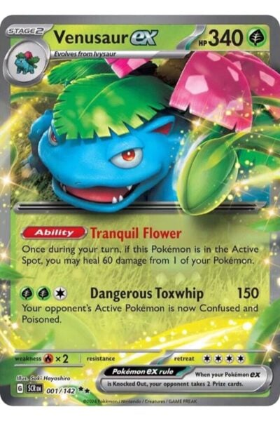 Venusaur ex 1/142 Double Rare fra Stellar Crown