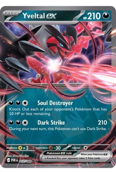 Yveltal ex, 53/88, Double Rare fra Perfect Order