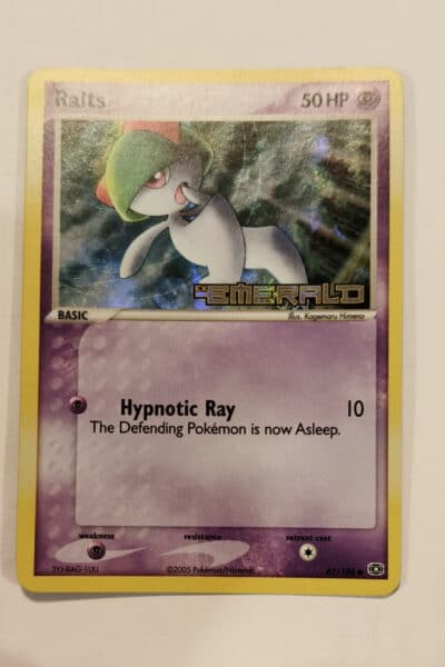 Ralts 61/106 Emerald Reverse Holo