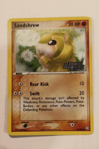 Sandshrew 74/109 Team Rocket Returns Reverse Holo
