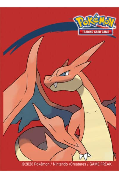 65 Lommer Mega Charizard Y Sleeves – motiv på sleeve