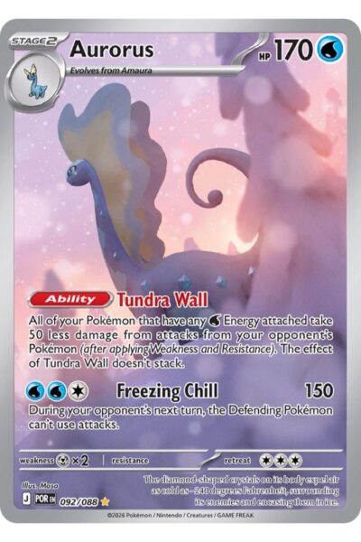 Aurorus 92/88 Illustration Rare fra Perfect Order, Mega Evolution-serien