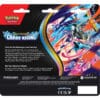Bagsiden af Chaos Rising blister med 3 boosterpakker og Charmeleon
