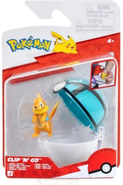 Buizel Clip 'N' Go med Net Ball – sæt i emballage