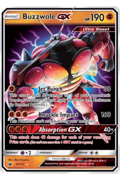 Buzzwole-GX 57/111 Crimson Invasion