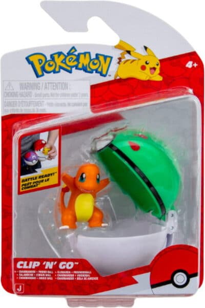 Charmander Clip 'N' Go med Friend Ball – sæt i emballage