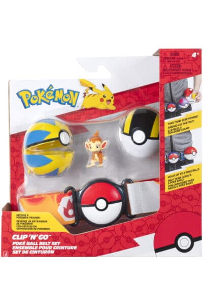 Chimchar Clip 'N' Go Bælte med Quick Ball og Ultra Ball – sæt i emballage