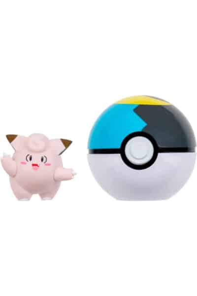 Clefairy Clip 'N' Go med Moon Ball – figur og Moon Ball