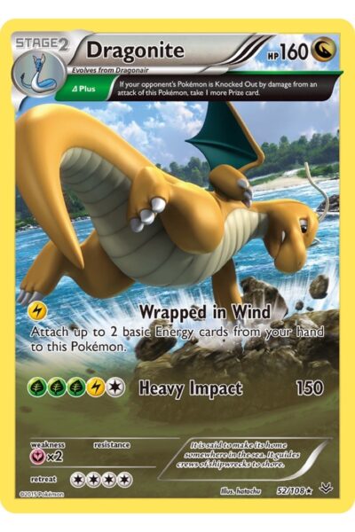 Dragonite 52/108 Holo Rare Roaring Skies