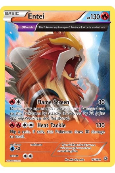 Entei 15/98 Holo Rare Ancient Origins