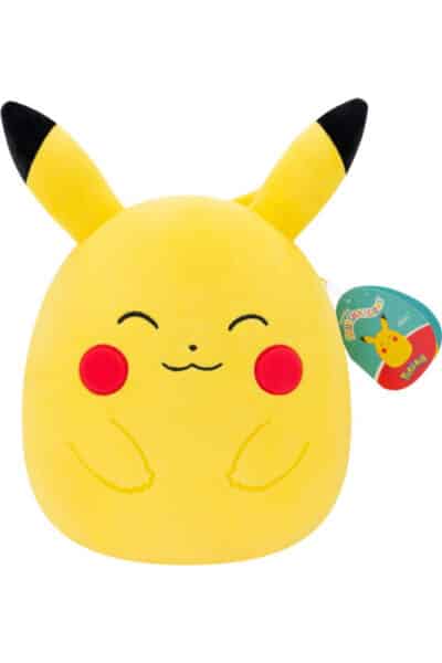 Glad Pikachu Squishmallow Bamse 25 cm – bamse set forfra