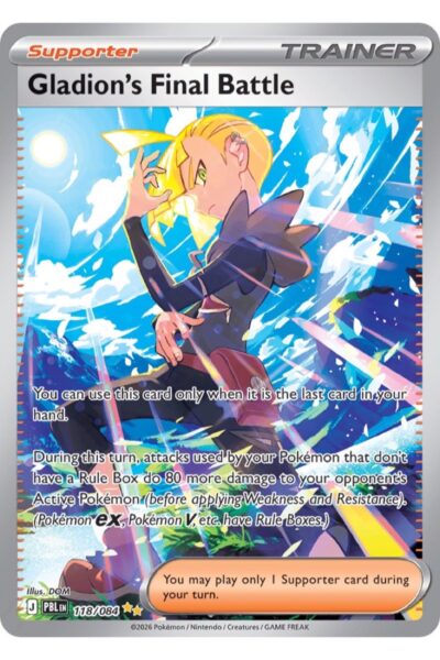 Gladion's Final Battle 118/84 Special Illustration Rare fra Pitch Black