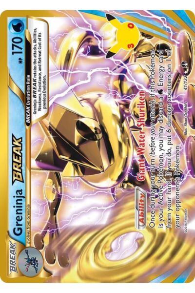 Greninja BREAK, nummer 41, Rare BREAK fra 30th Celebration: Classic Collection