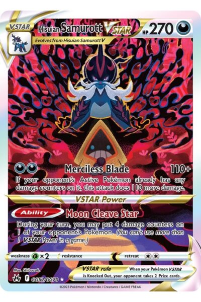 Hisuian Samurott VSTAR, GG52, Crown Zenith Galarian Gallery, illustreret af Shibuzoh.