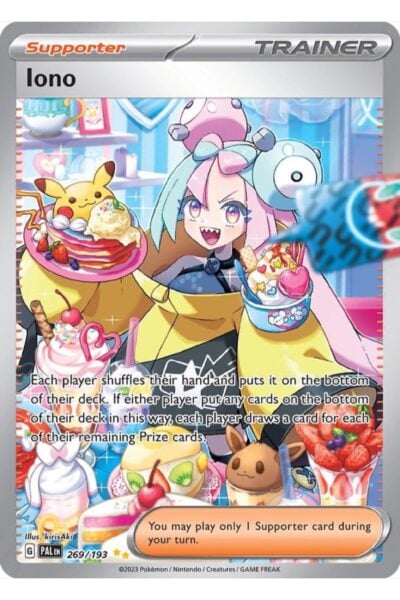 Iono 269/193 Special Illustration Rare fra Paldea Evolved, illustreret af kirisAki