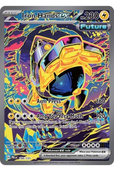 Iron Hands ex 154/131 fra Prismatic Evolutions, Special Illustration Rare