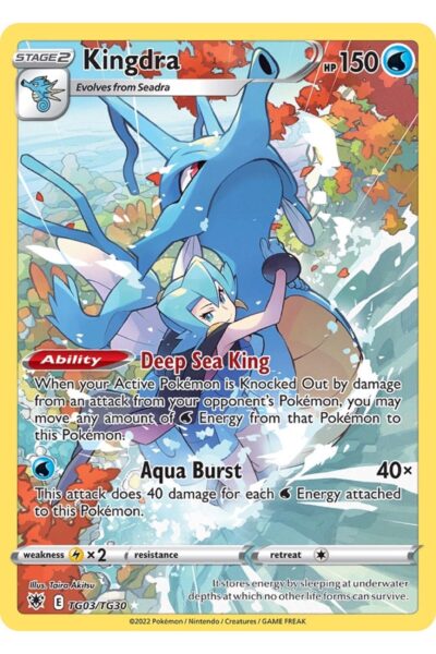 Kingdra TG03 Trainer Gallery Rare Holo fra Astral Radiance