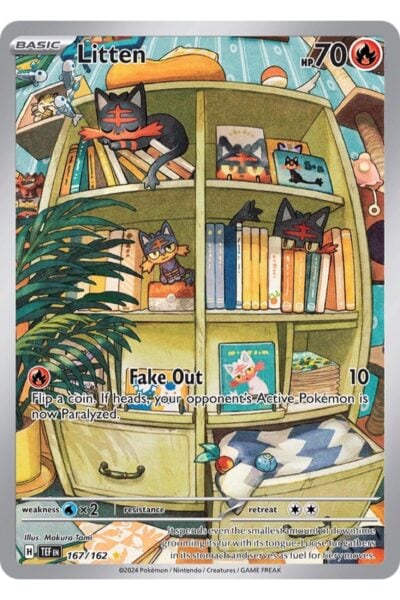 Litten 167/162 Illustration Rare fra Temporal Forces med illustration af Makura Tami