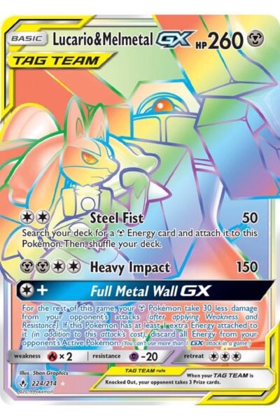 Lucario & Melmetal-GX 224/214 Unbroken Bonds
