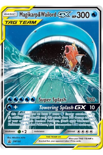 Magikarp & Wailord-GX SM166 Stor SM Black Star Promos