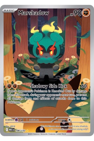 Marshadow 146/132 Illustration Rare fra Pokémon TCG-sættet Mega Evolution