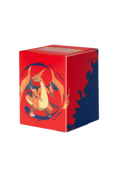 Mega Charizard Y 100+ Deck Box – set skråt forfra