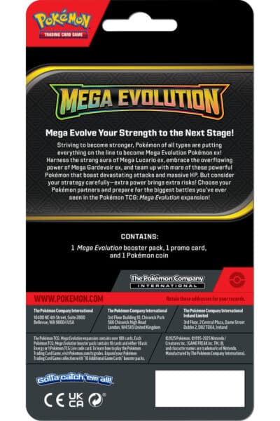 Mega Evolution Blisterpakke med Drifloon – bagside