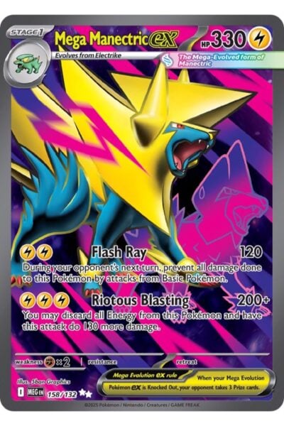Mega Manectric ex 158/132 Ultra Rare fra Mega Evolution