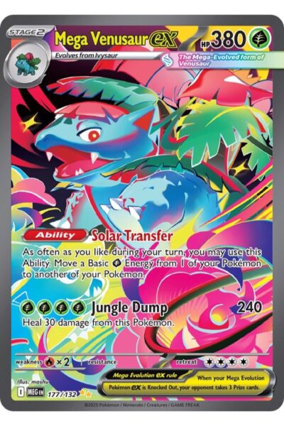 Mega Venusaur ex 177/132 Special Illustration Rare fra Mega Evolution
