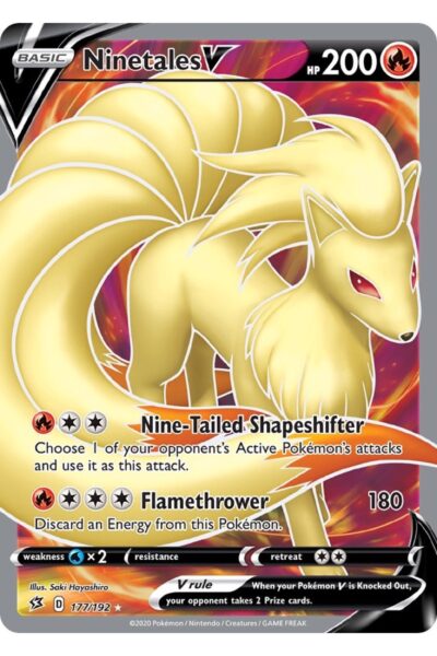 Ninetales V 177/192 Rebel Clash