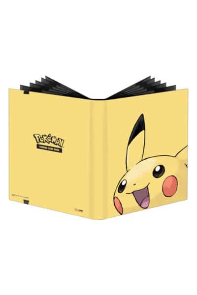 Pikachu A4 Mappe til 360 kort – udfoldet omslag med Pikachu
