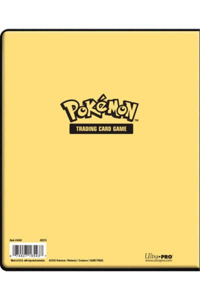 Pikachu A5 Mappe til 80 kort – bagside