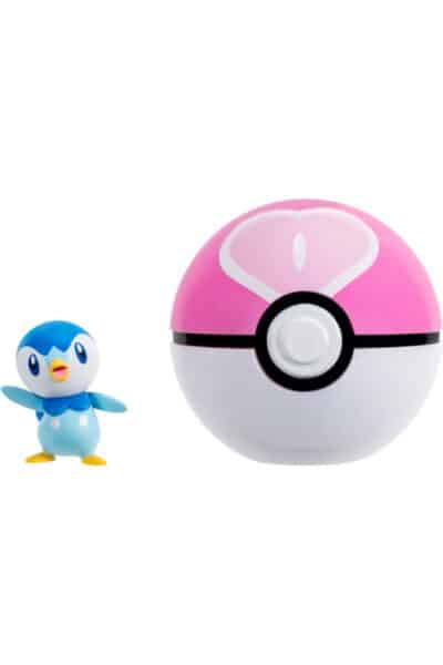 Piplup Clip 'N' Go med Love Ball – figur og bold