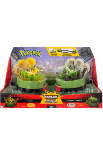 Pokémon Battle Disc Showdown med Pikachu og Larvitar – sæt i emballage