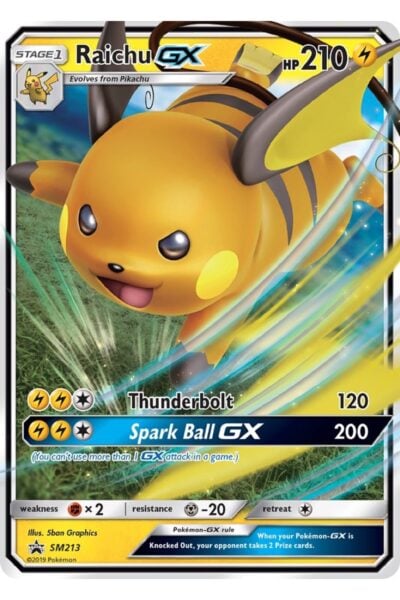Raichu-GX SM213 SM Black Star Promos