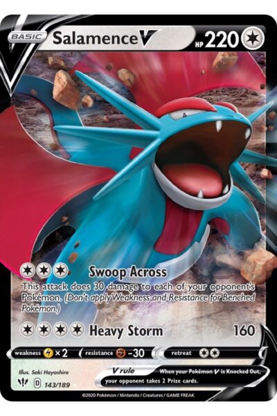 Salamence V 143/189 Darkness Ablaze